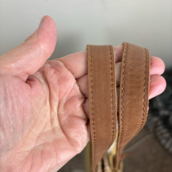 The SAK “Sierra” shoulder bag-Buttercup Espadrille leather w/crochet trim - Picture 7 of 16